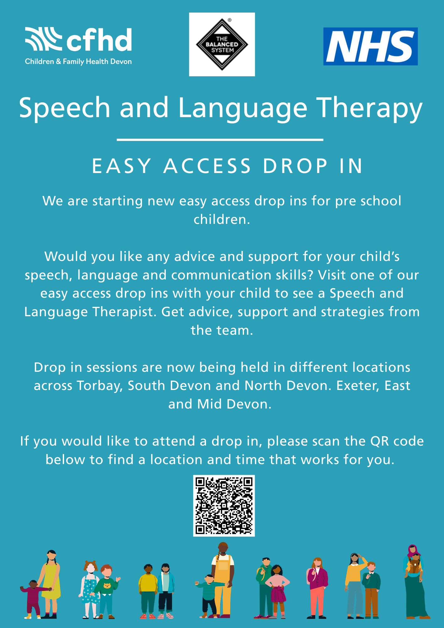 Drop in sessions with the speech and language team. 